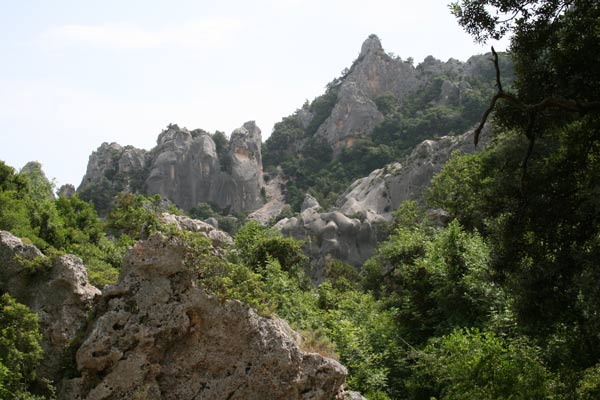 Baunei (OG), scorcio paesaggistico lungo il sentiero verso Cala GoloritzÃ© 